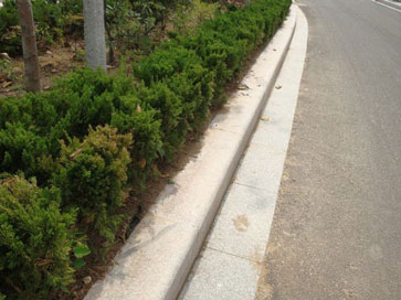 磨光彎道五蓮花路邊石